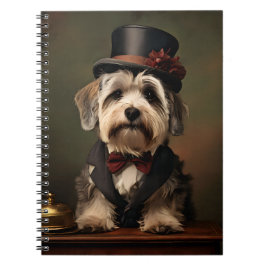 Dandie Dinmont Terrier Victorian Attire Anteckningsbok