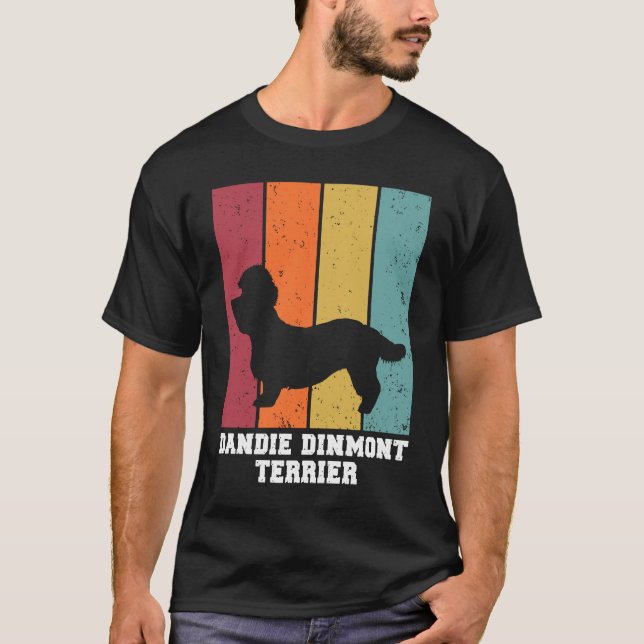 Dandie Dinmont Terrier Vintage  1 T Shirt (Framsida)
