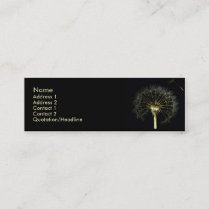 Dandilion profilerar kortet mini visitkort