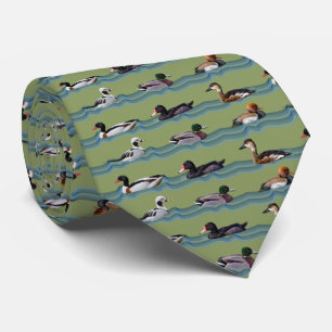 Dandy Anka Tie Dubbla Sided Print (Ljust grönt) Slips