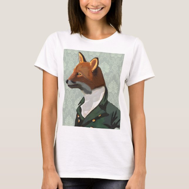 Dandy Fox Porträtt 2 Tee (Framsida)