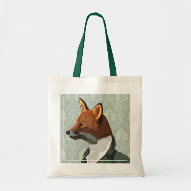 Dandy Fox Porträtt 2 Tygkasse (Framsidan)