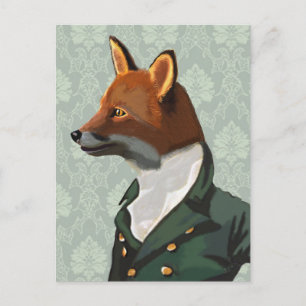 Dandy Fox Porträtt 2 Vykort
