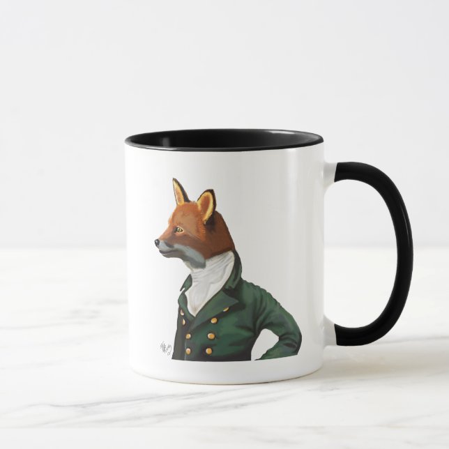 Dandy Fox Porträtt Mugg (Höger)