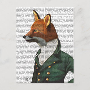 Dandy Fox Porträtt Vykort