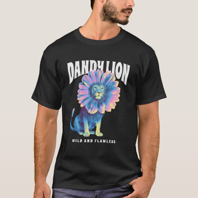 Dandy lejon vild och felfri t shirt (Framsida)