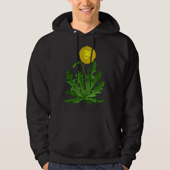 DANDY LEJONARE Dandelion FUNNY SURREAL GARDEN OGRÄ Hoodie (Framsida)