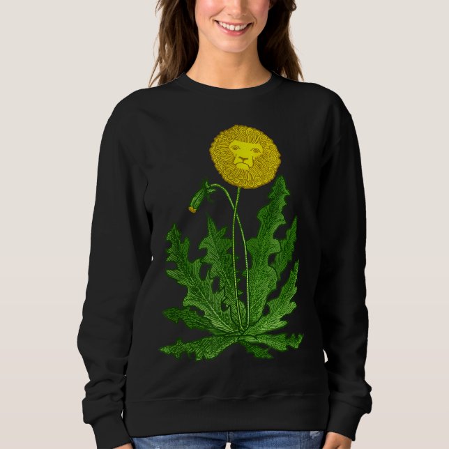 DANDY LEJONARE Dandelion FUNNY SURREAL GARDEN OGRÄ T Shirt (Framsida)