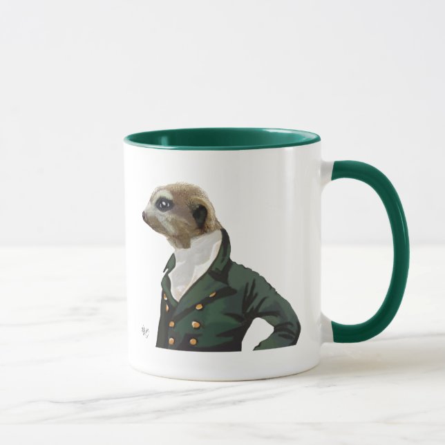 Dandy Meerkat Porträtt Mugg (Höger)