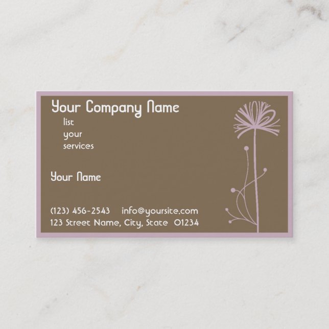 Dandylion Visitkort (Framsida)