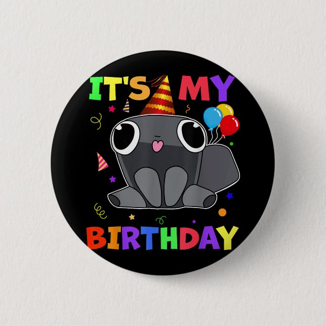 Dandys Pebble Birthday Dekoration World För barn B Knapp (Framsida)
