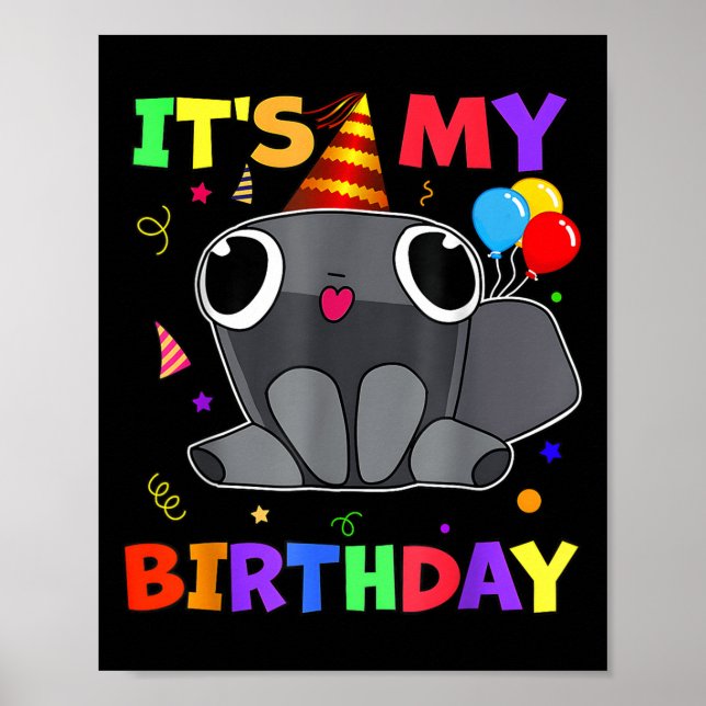 Dandys Pebble Birthday Dekoration World För barn B Poster (Framsidan)