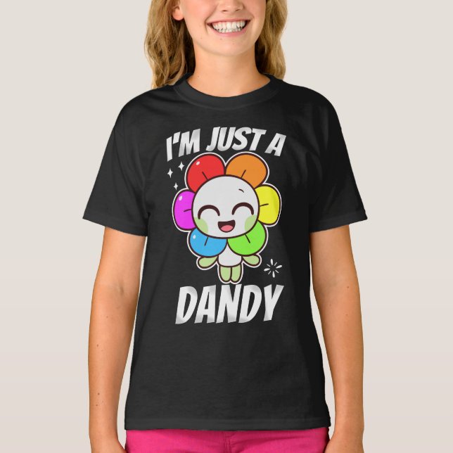 Dandy's World Cute Design | Jag är bara Dandy toon T Shirt (Framsida)