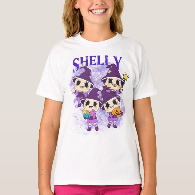 Dandy's World Shelly Halloween T Shirt (Framsida)