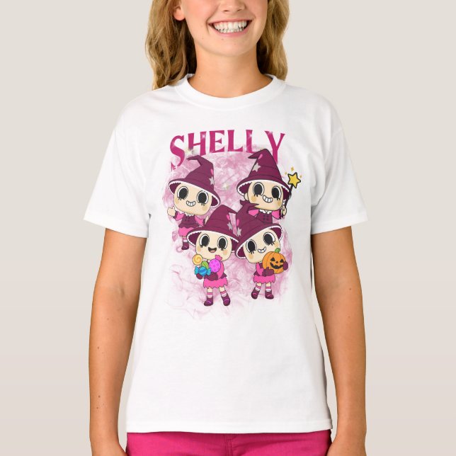 Dandy's World Shelly Halloween T Shirt (Framsida)