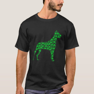 Dane Hund Shamrock St.Patrick's Day Puppy Älskare T Shirt