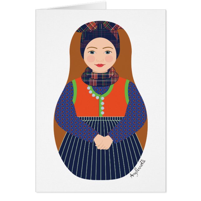 Dane, Rømø Matryoshka-kort OBS Kort (Framsidan)