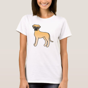 Danehund Valp Cartoon T Shirt