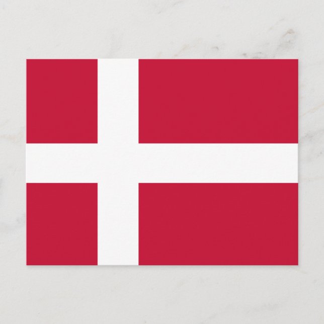 Dänemark Flagge Vykort (Framsida)