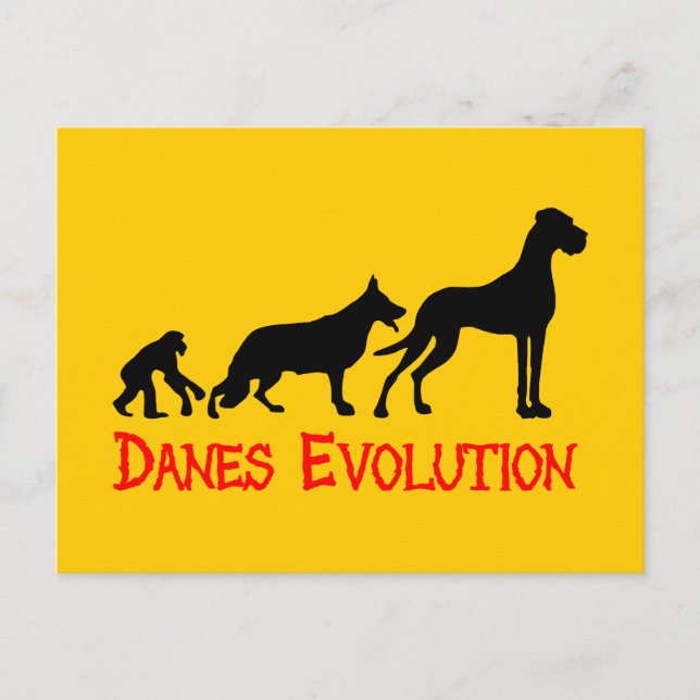 Danes Evolution Vykort (Framsida)