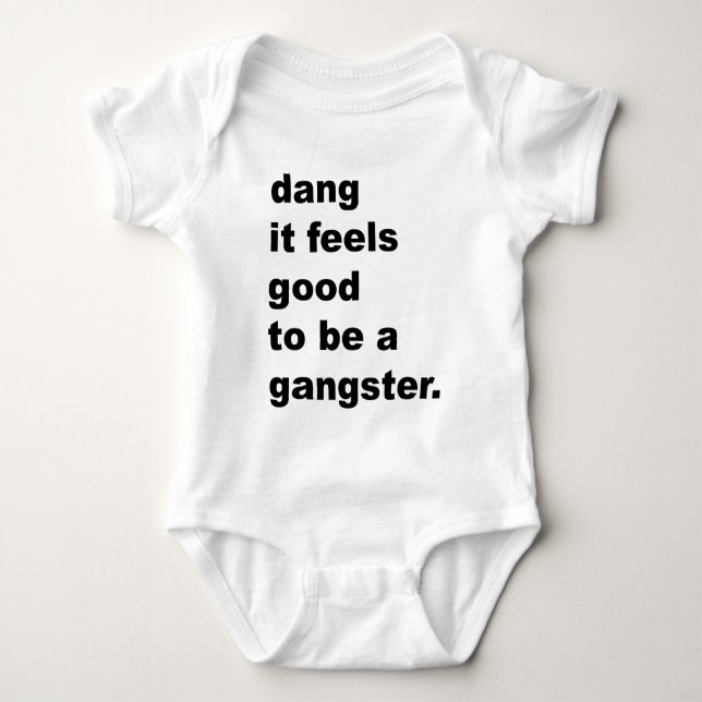Dang det bra känselförnimmelser som är en gangster tee shirt (Framsida)