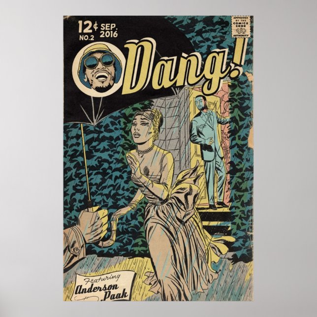 Dang Hip hop Tecknad Bok Art Poster (Framsidan)
