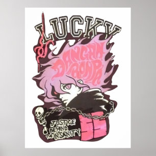 Danganronpa 2 Ultimate Lucky Nagito Komaeda Rosa Poster