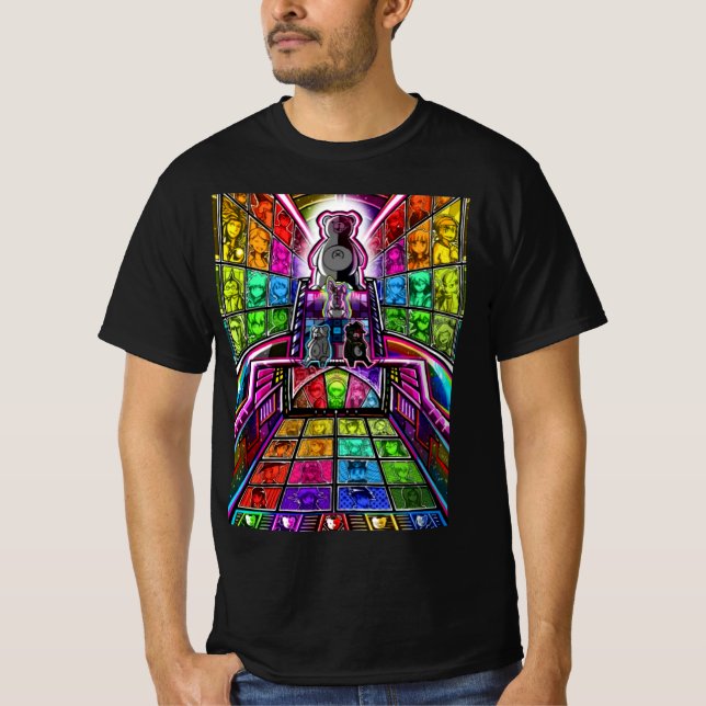 Danganronpa monokuma roligt t shirt (Framsida)