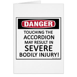 Danger Accordion Hälsningskort