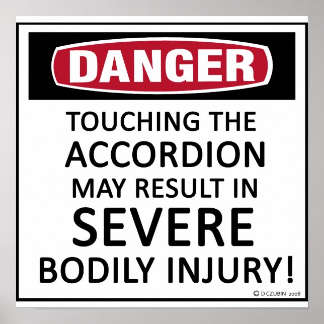Danger Accordion Poster (Framsidan)