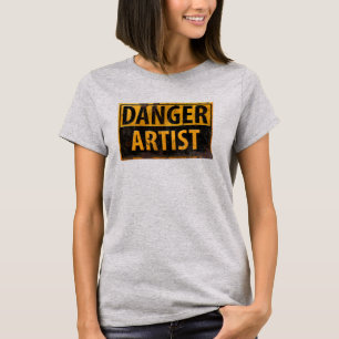 DANGER ARTIST Distress Metall Rust-tecken T-shirt