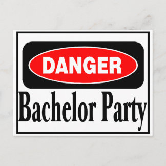 Danger Bachelor Party Vykort