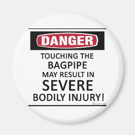 Danger Bagpipe Magnet