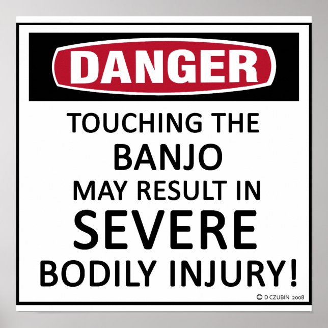 Danger Banjo Poster (Framsidan)