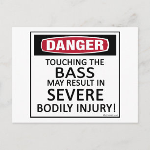 Danger Bass Vykort