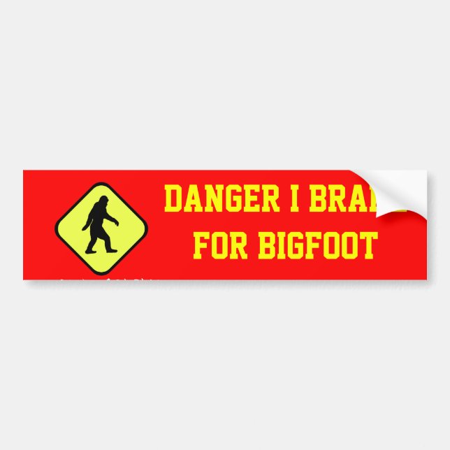 Danger Bigfoot Bildekal (Framsidan)