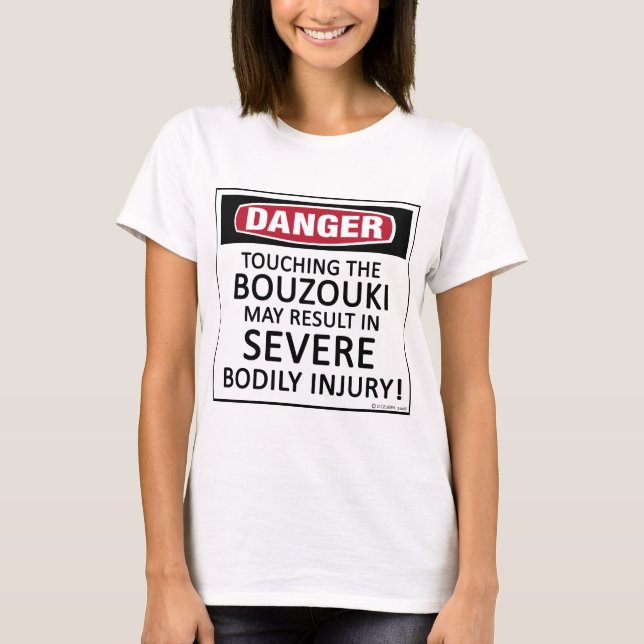 Danger Bouzouki Tee Shirt (Framsida)
