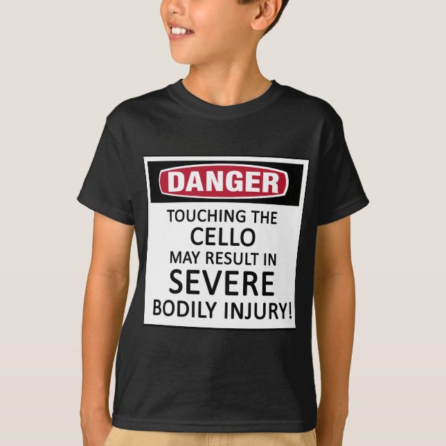 Danger Cello Tee Shirt (Framsida)