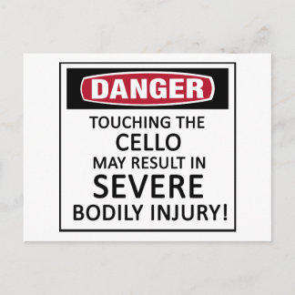 Danger Cello Vykort