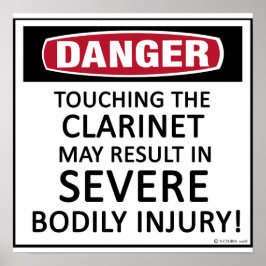 Danger Clarinet Poster