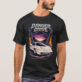 Danger Drive – Full Speed in Hell Retro 80s Superc T Shirt