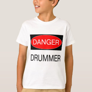 Danger - Drummer Funny Musician T-Shirt Mugg Apron