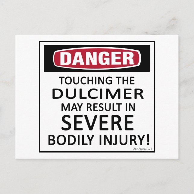 Danger Dulcimer Vykort (Framsida)