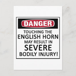 Danger English Horn Vykort