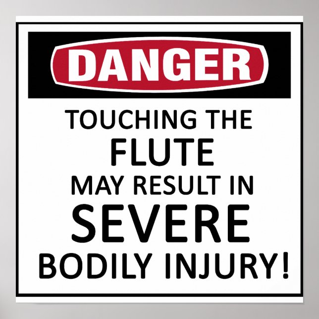 Danger Flute Poster (Framsidan)