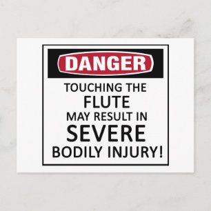 Danger Flute Vykort