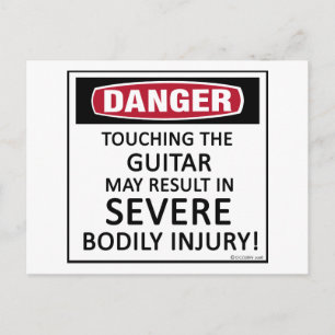 Danger Guitar Vykort