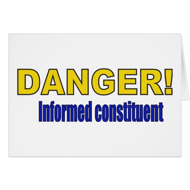 DANGER! Informerad komponent Hälsningskort (Framsidan Horizontal)