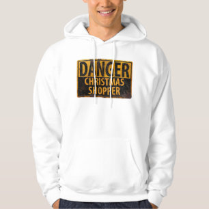 DANGER Julköpare - varningsskylt för Metall Hoodie