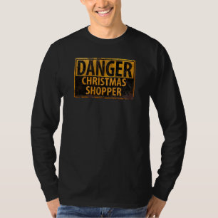 DANGER Julköpare - varningsskylt för Metall T Shirt